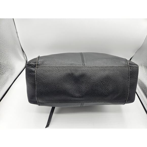 The Sak Women's Shoulder Bag Black Vegan Leather Zipper Pockets Medium - Picture 5 of 14